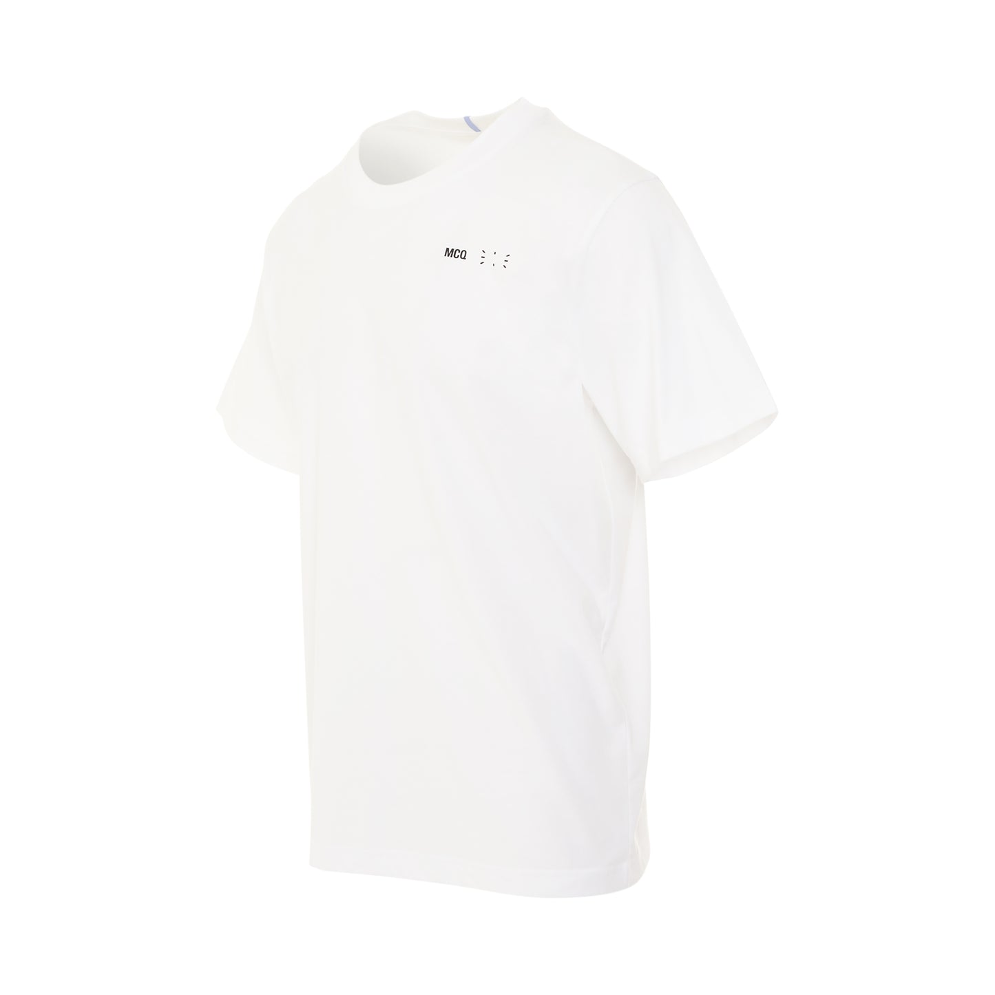IC0 Embroidered Logo T-Shirt in Optic White