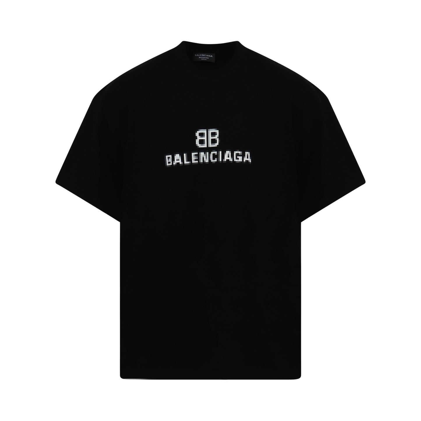 BB Pixel Logo Medium Fit T-Shirt in Black