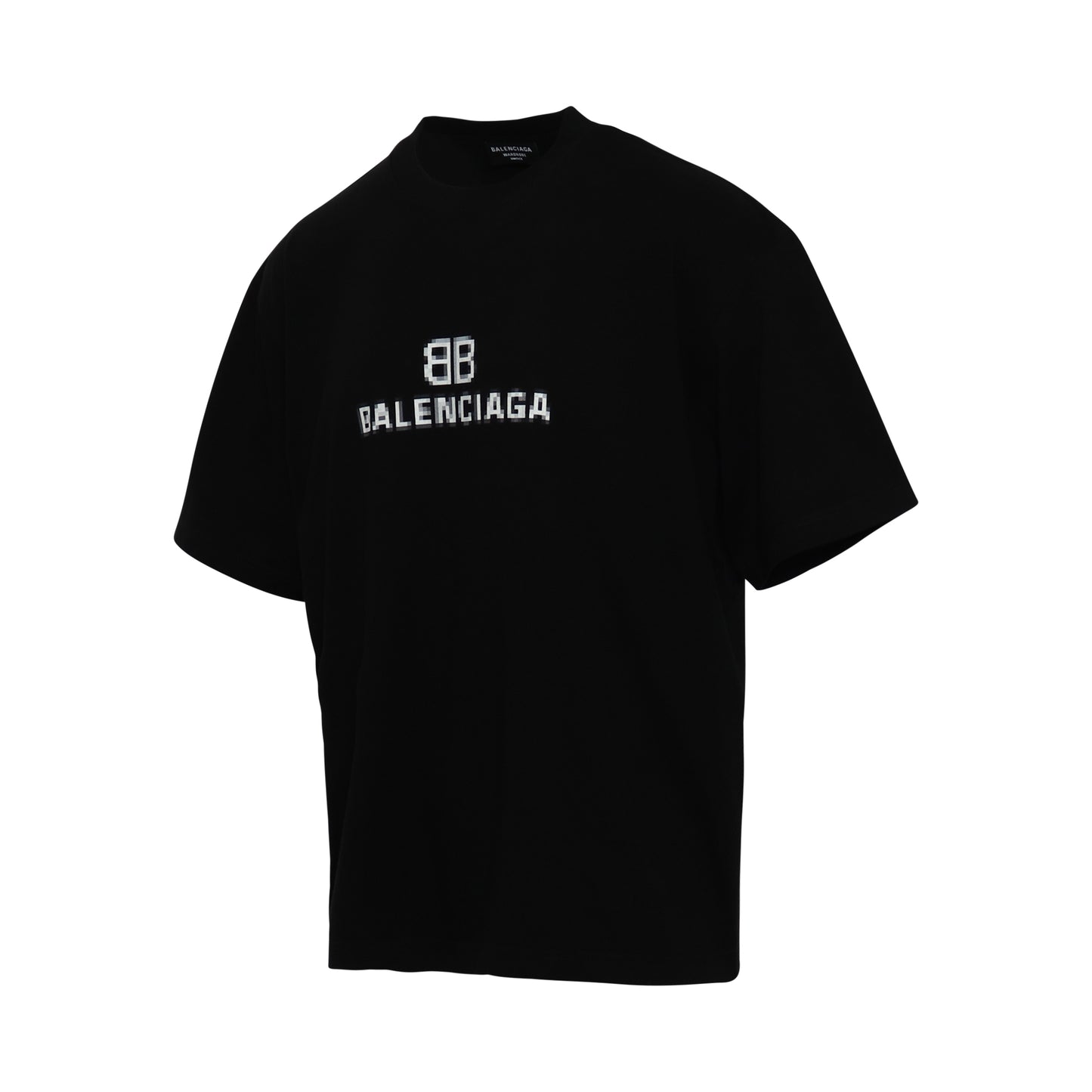 BB Pixel Logo Medium Fit T-Shirt in Black