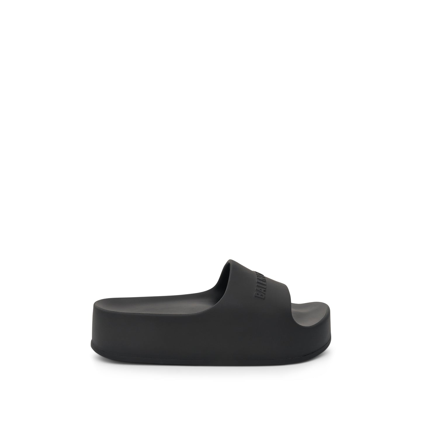 Chunky Slide Sandal in Black