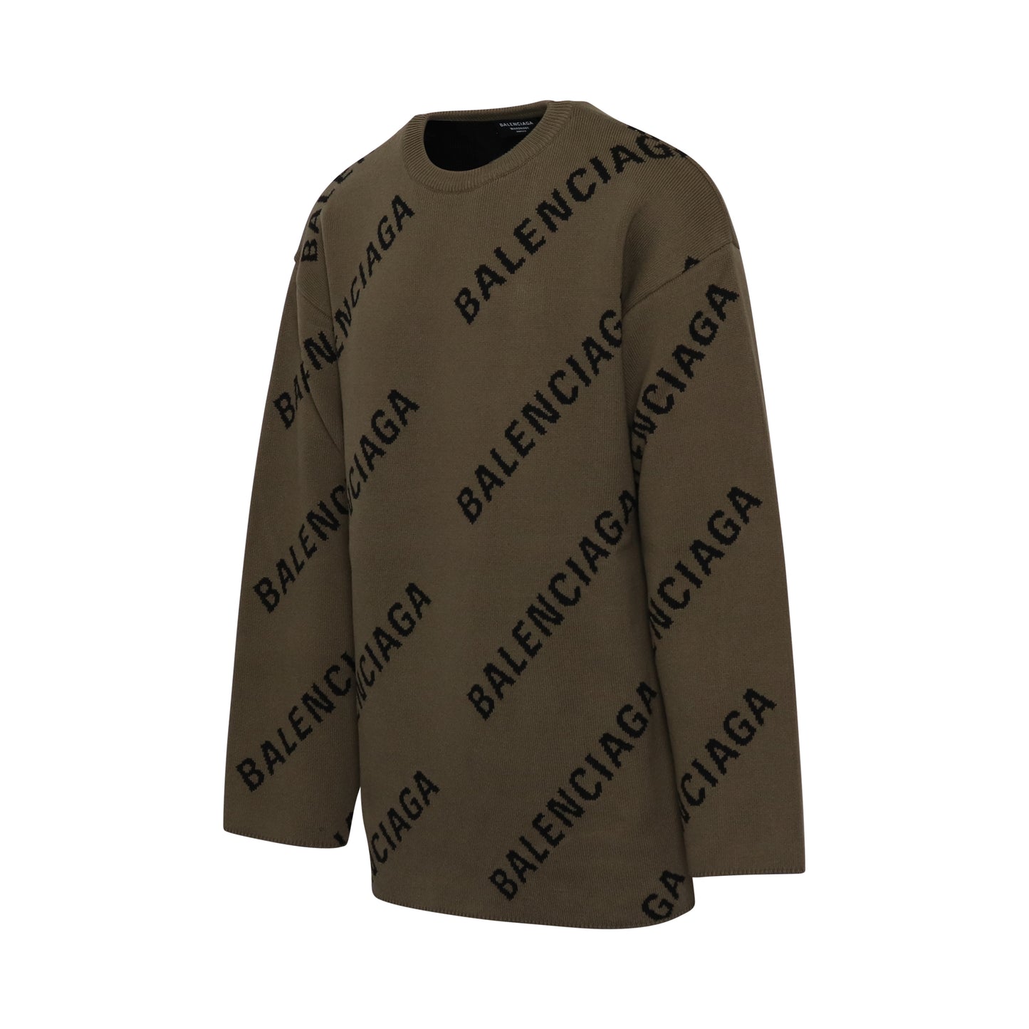 Classic Allover Logo Knitwear in Light Brown