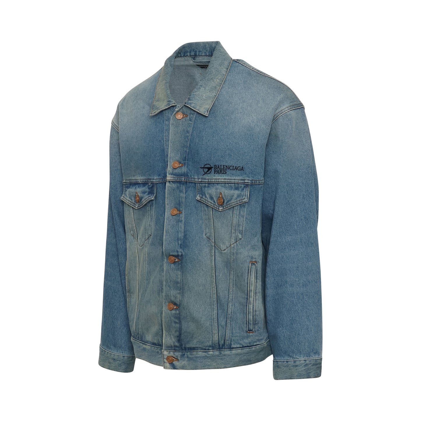 Large Fit Denim Jacket in Vintage Indigo