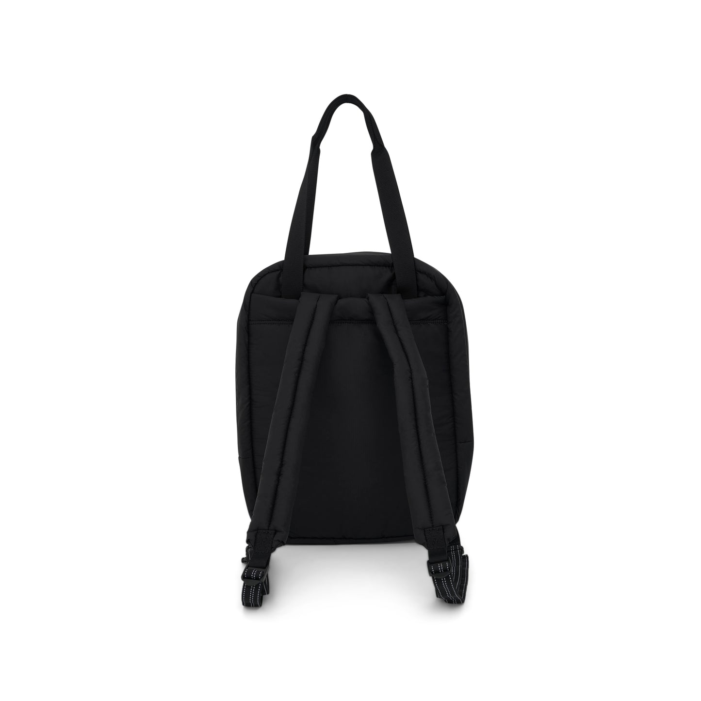 Ripstop Backpack with Logo Patch in Black