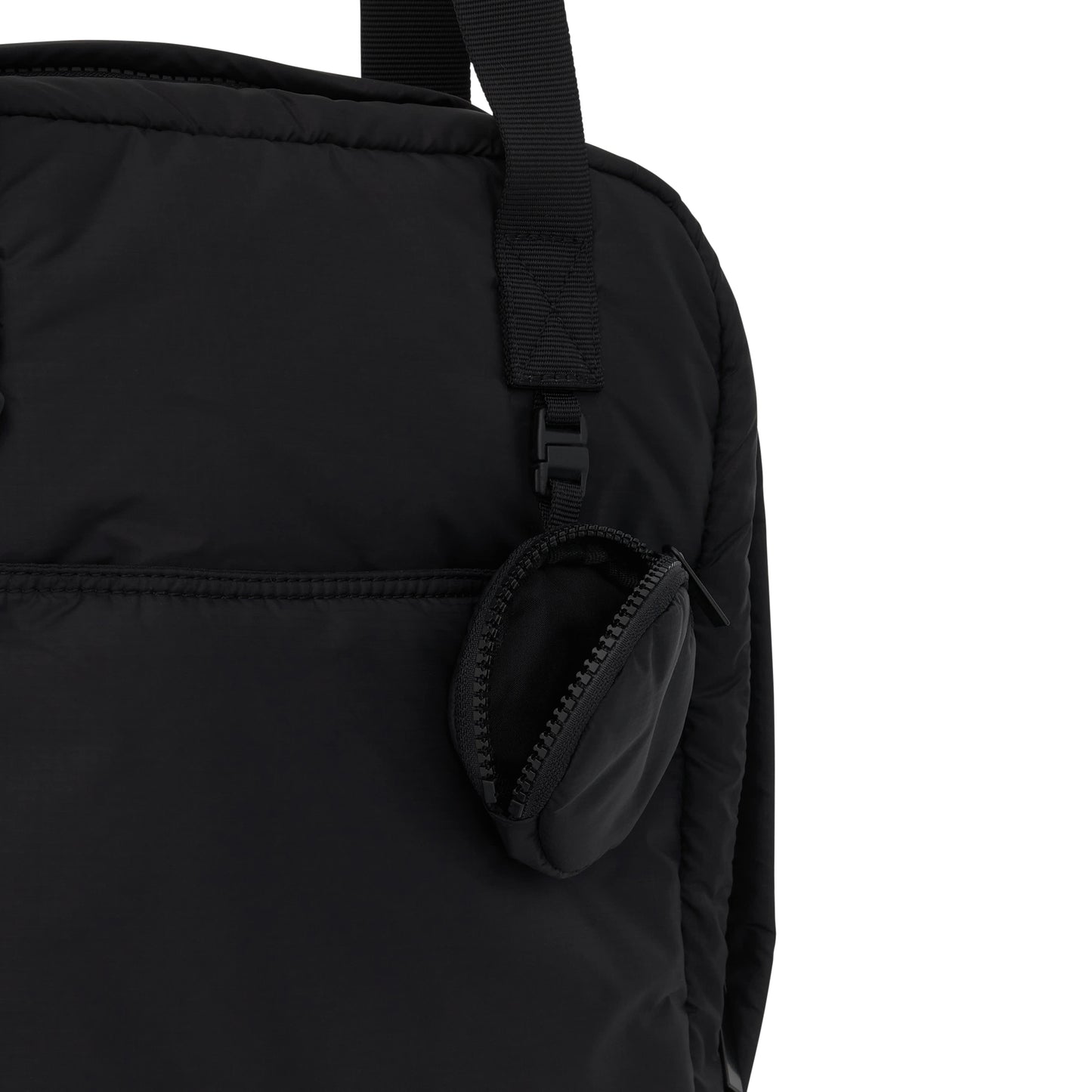 Ripstop Backpack with Logo Patch in Black