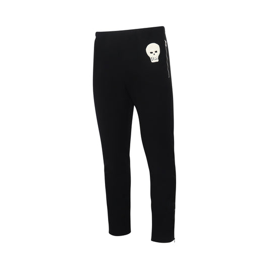 Skull Slim Jogger Pants in Black