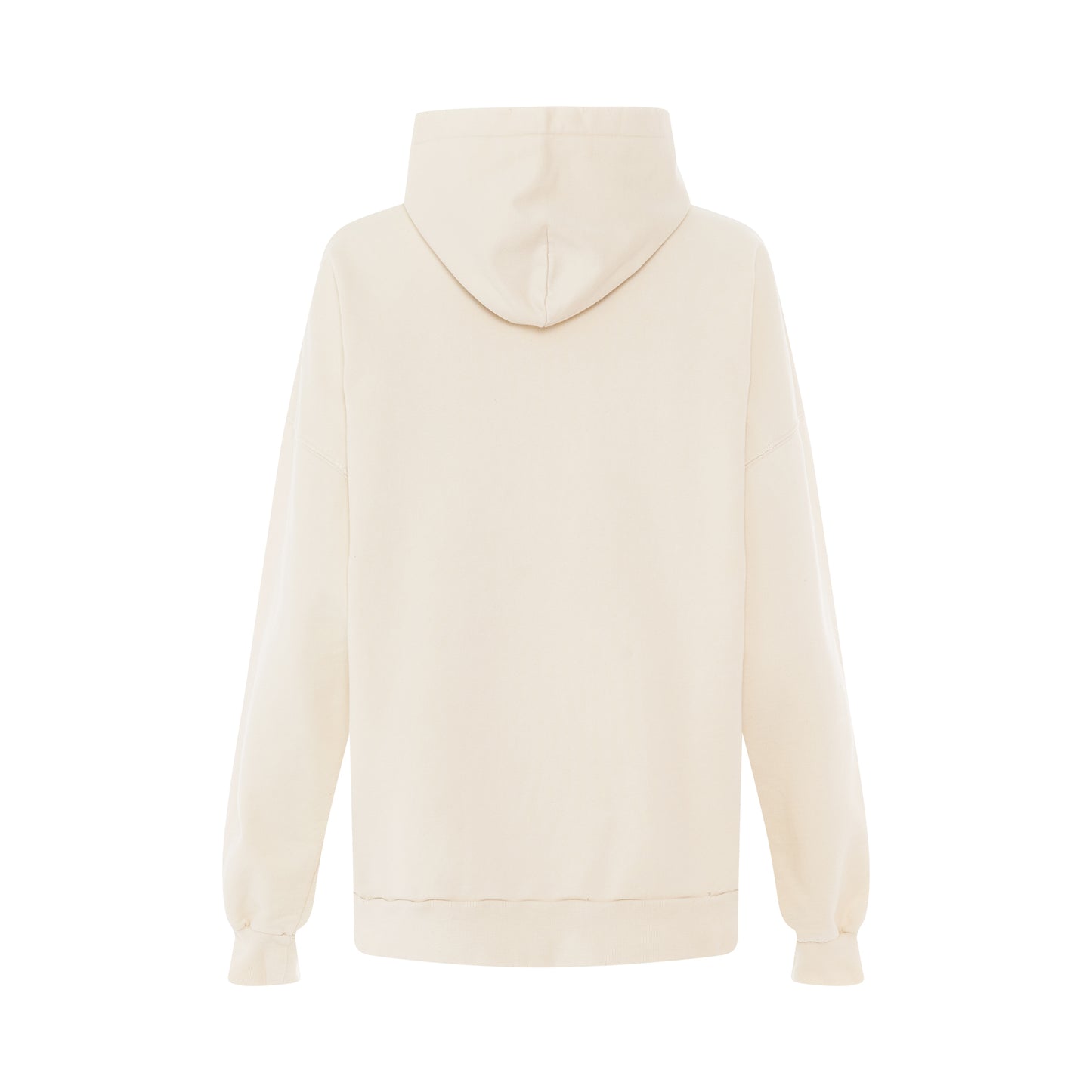 Scissors Crest Embroidered Wide Fit Hoodie in Cream