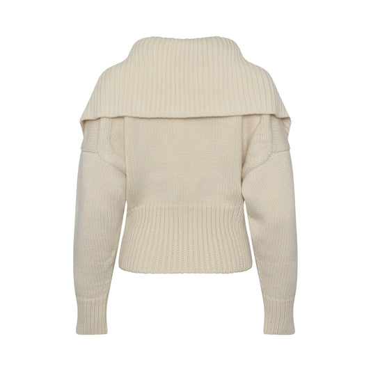 Sculpture Chunky Knitwear in Ivory