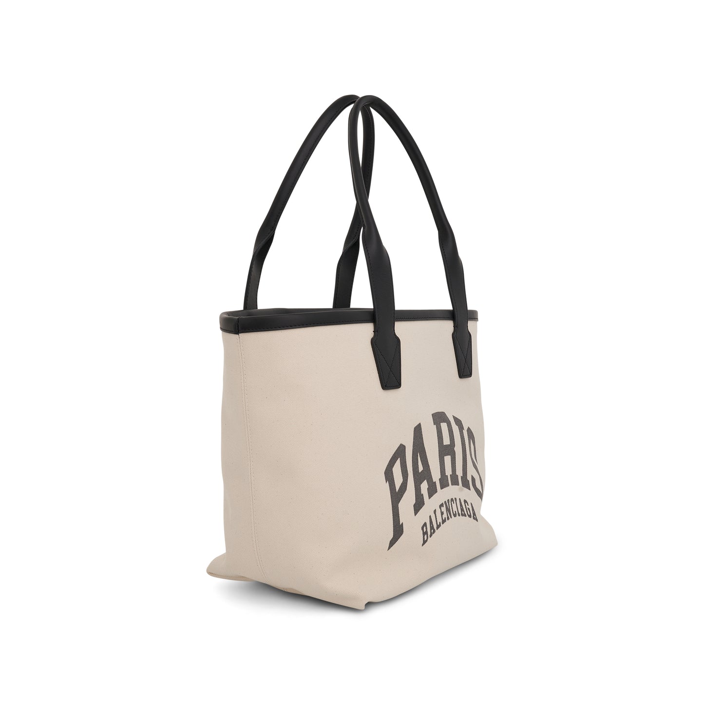 Cities Paris Jumbo Small Tote Bag in Natural/Black