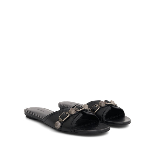 Cagole Sandal in Black/Silver