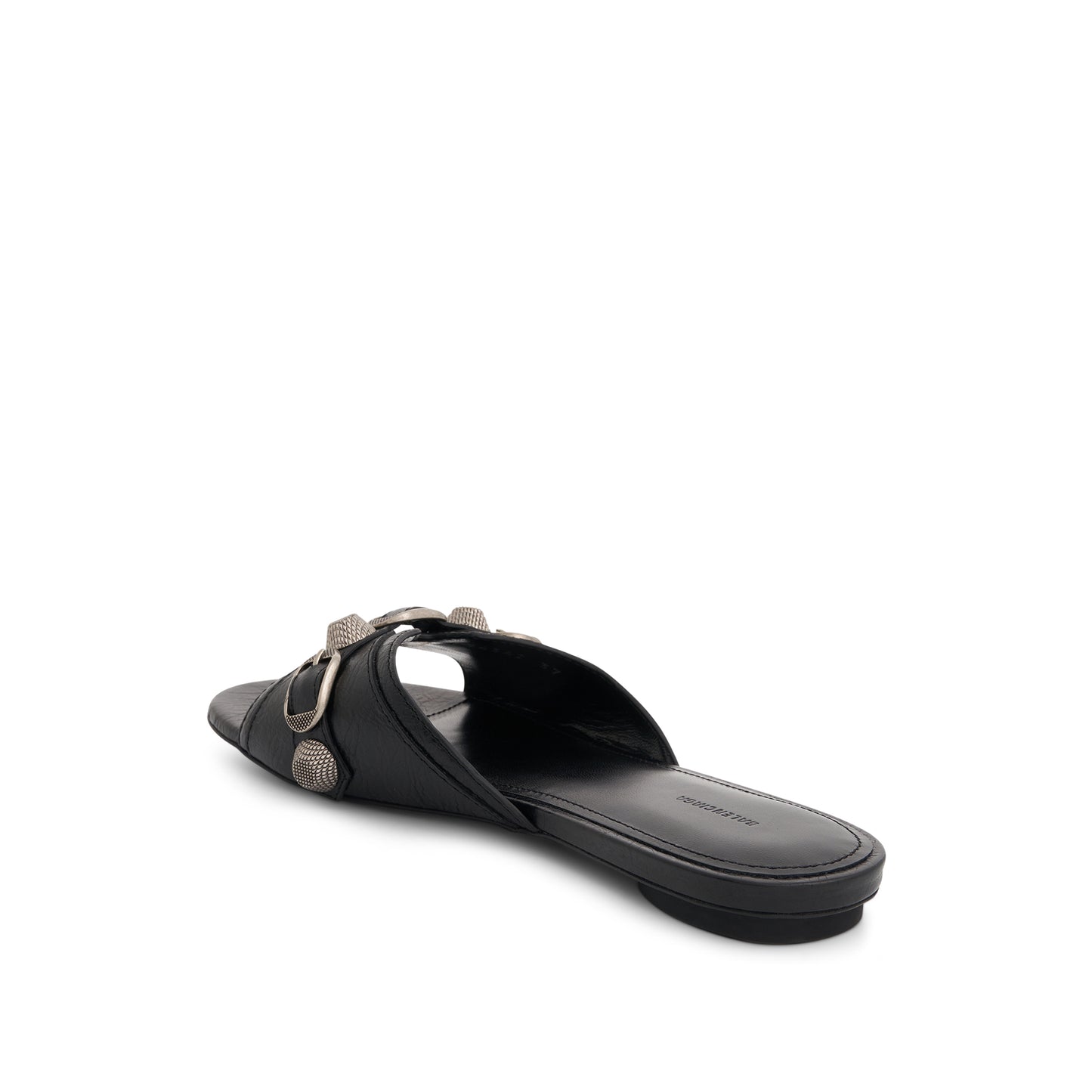 Cagole Sandal in Black/Silver