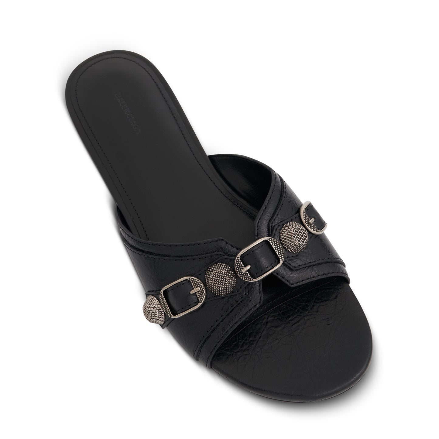 Cagole Sandal in Black/Silver