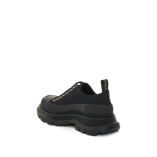 Tread Slick Canvas Lace-Up Shoes in Black