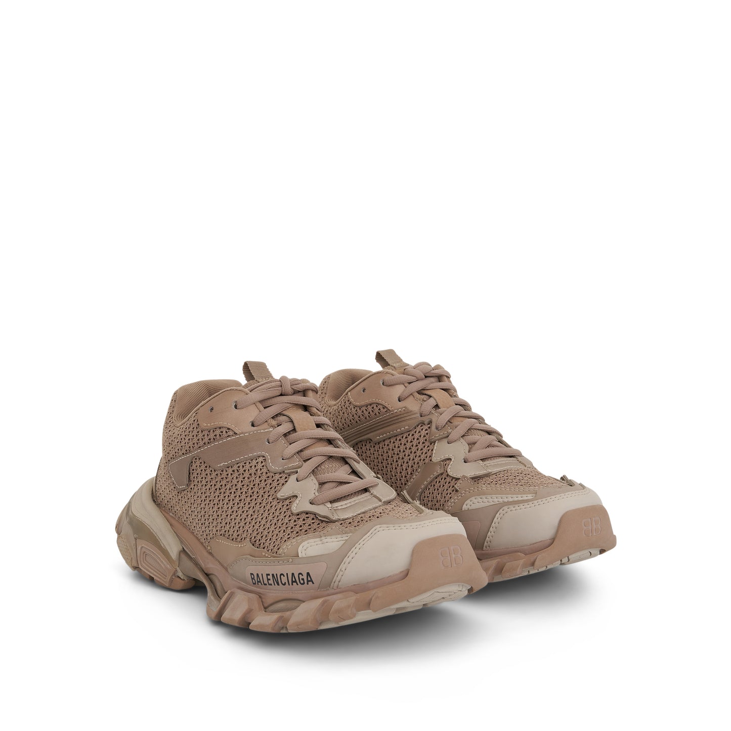 Track.3 Trainers in Beige Mix