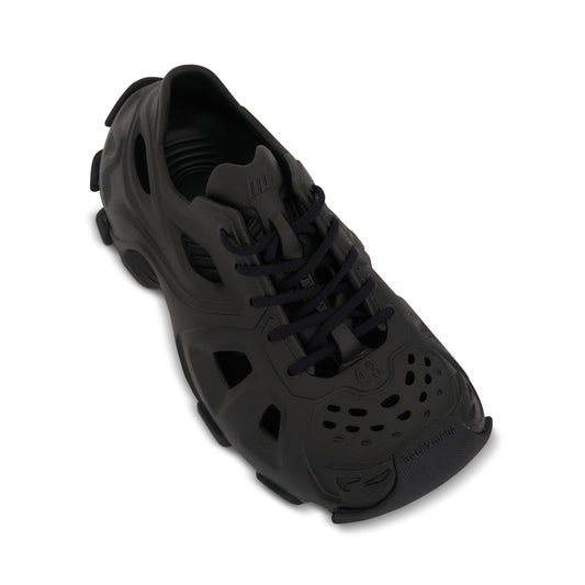 HD Monocolour Lace Up Sneaker in Black