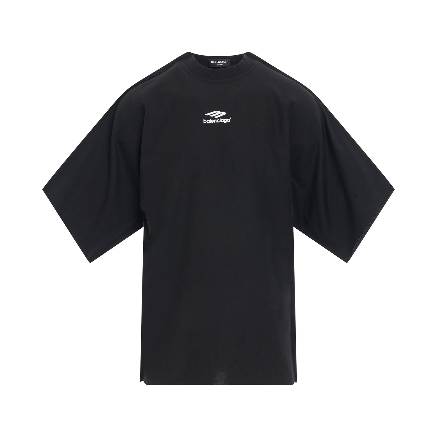 3B Sports Icon Flat Oversized T-Shirt in Black