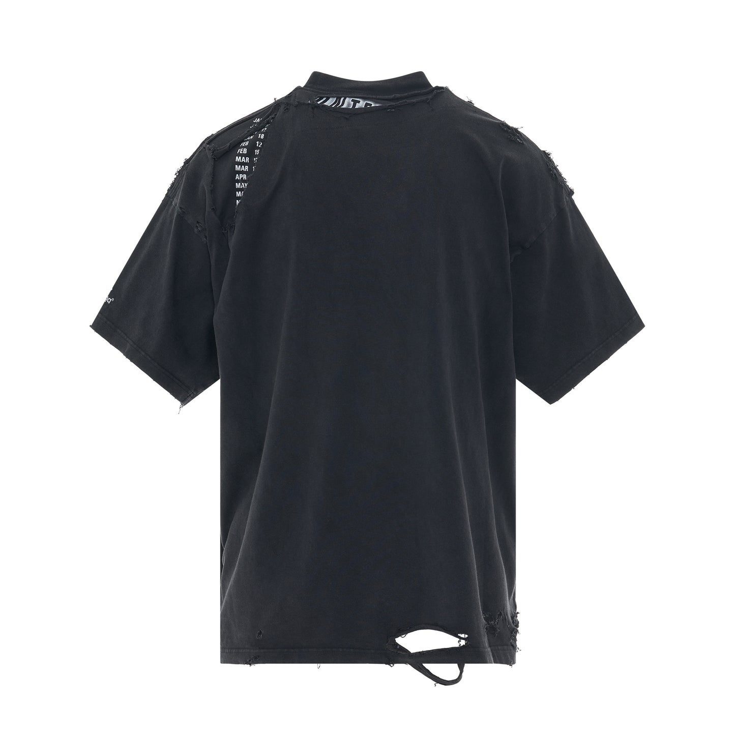 3B Sports Icon Repaired Oversized T-Shirt in Washed Black