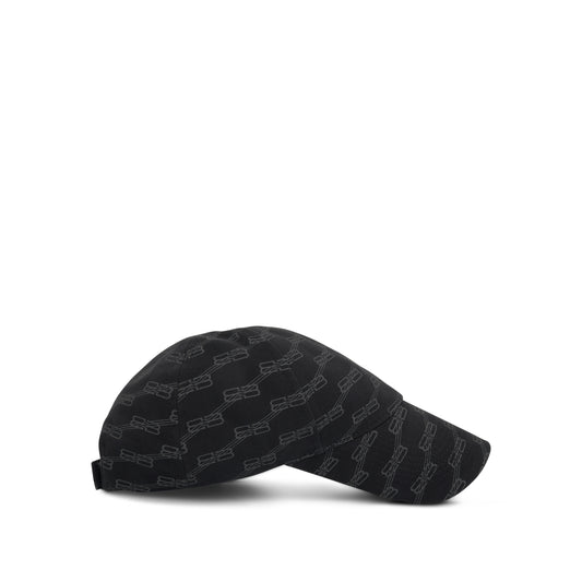 BB Monogram Cap in Black/Grey