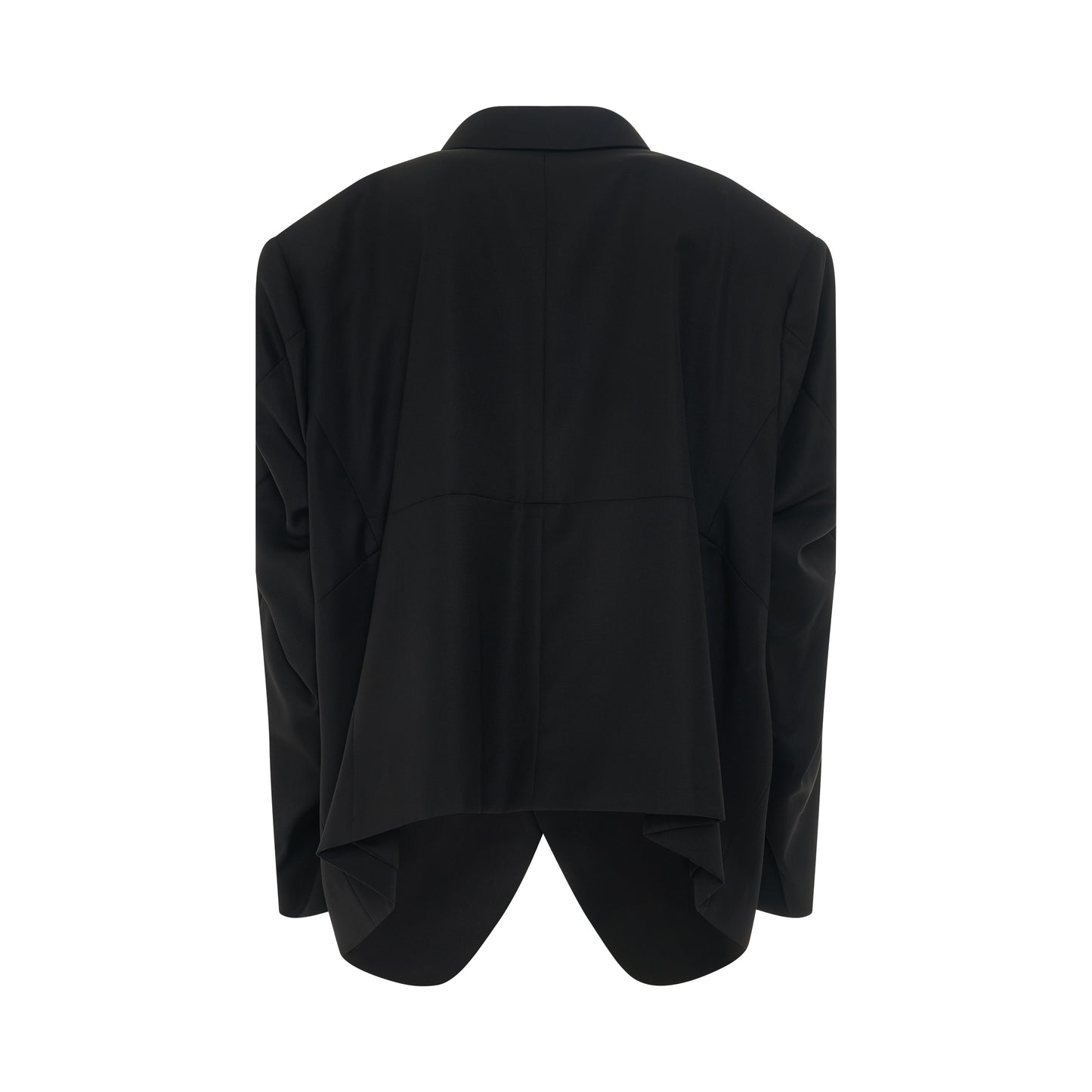 Twisted Sleeve Jacket in Black