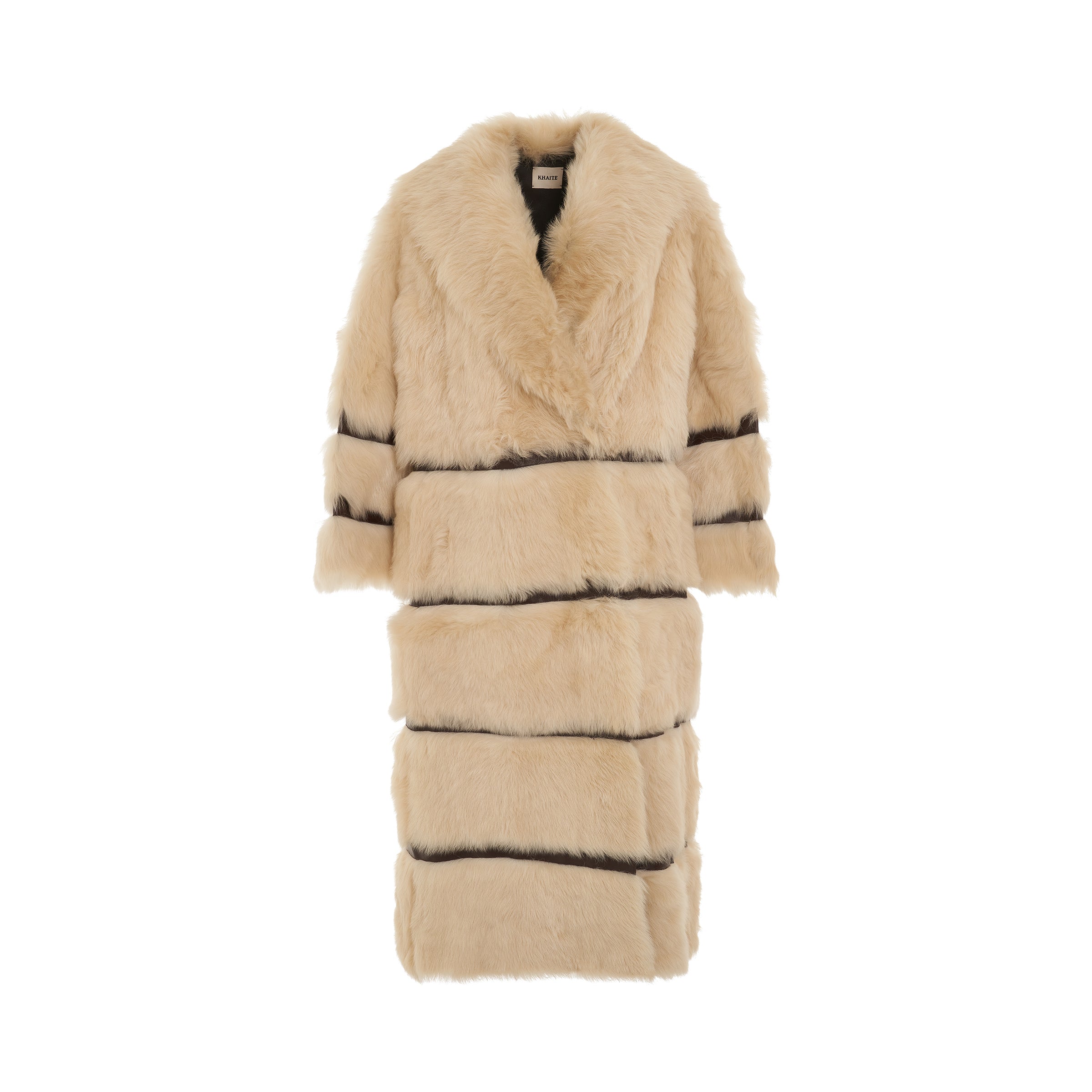 Ada Shearling Coat in Cream