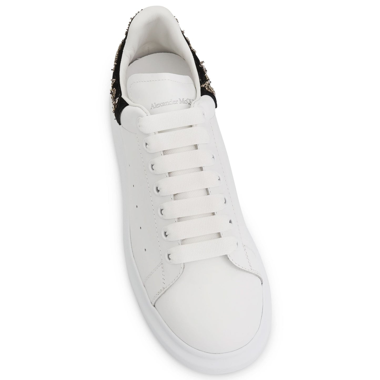 Larry Oversized Sneakers with Embroidery in White/Black