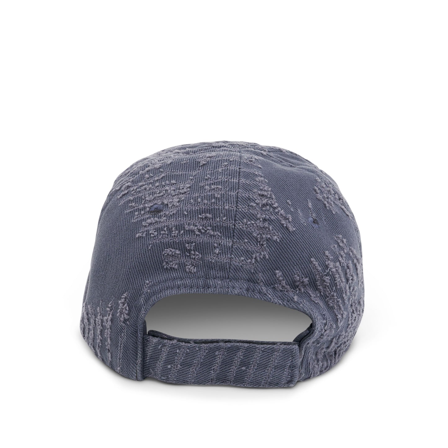 Laser Destroyed Cap in Washed Blue