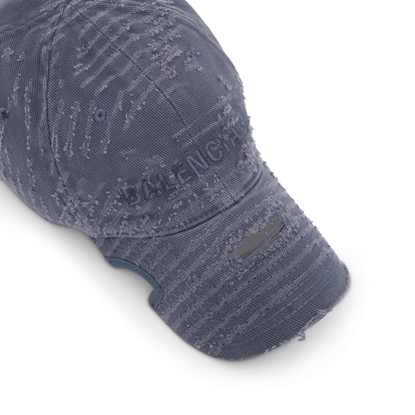 Laser Destroyed Cap in Washed Blue