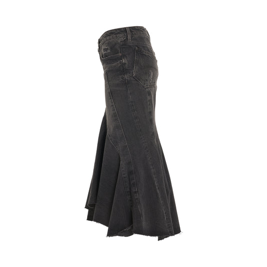 Mermaid Skirt in Charcoal