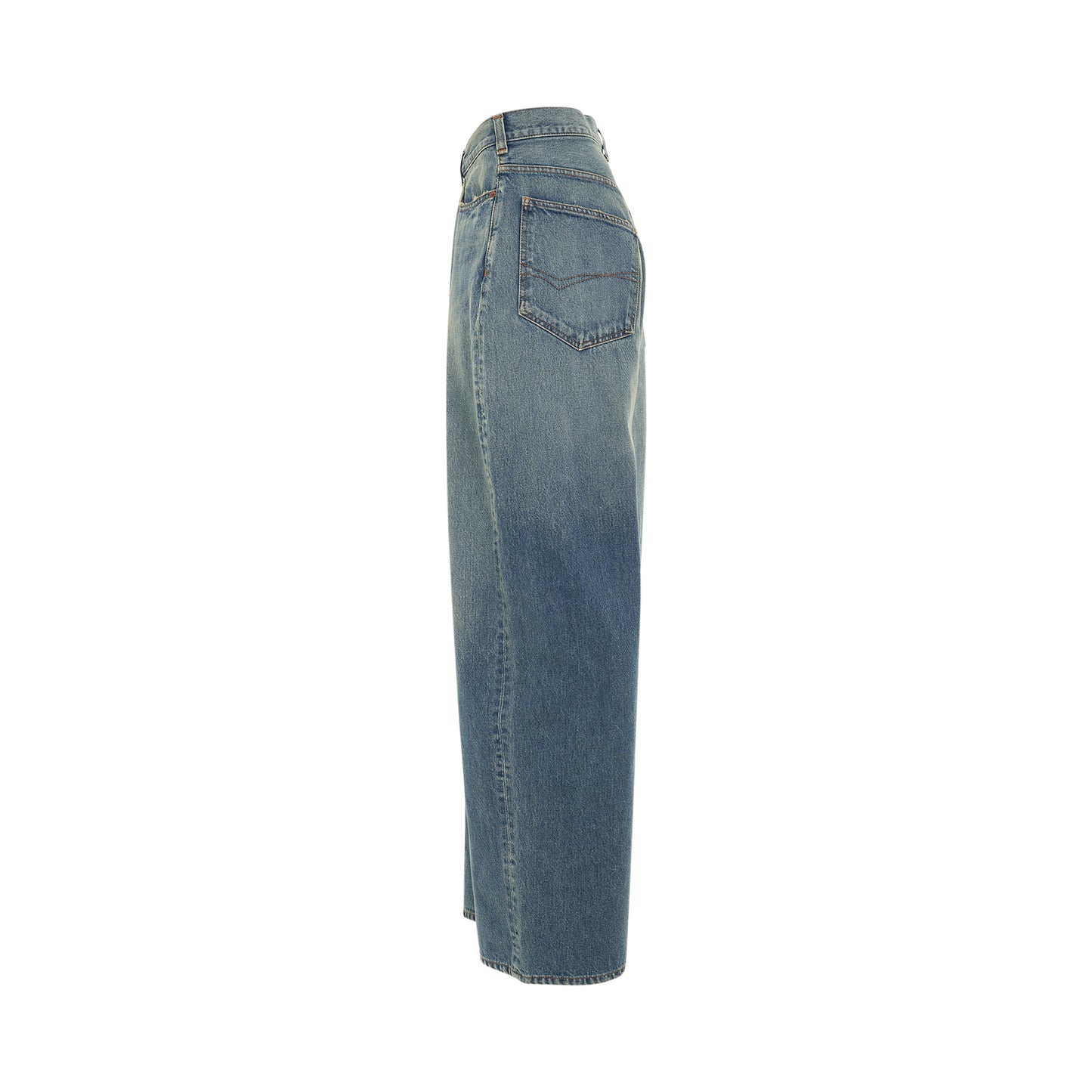 Large Baggy Jeans in True Blue