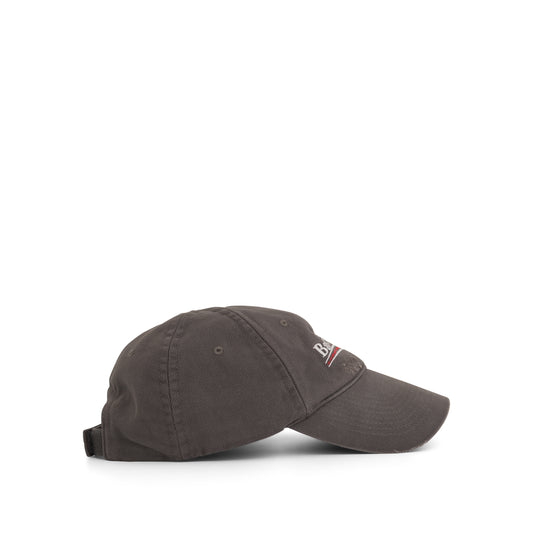 Political Campaign Cap in Smoked Grey