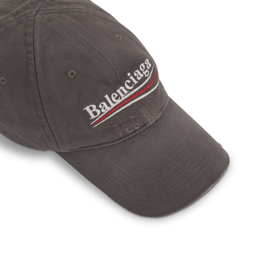 Political Campaign Cap in Smoked Grey