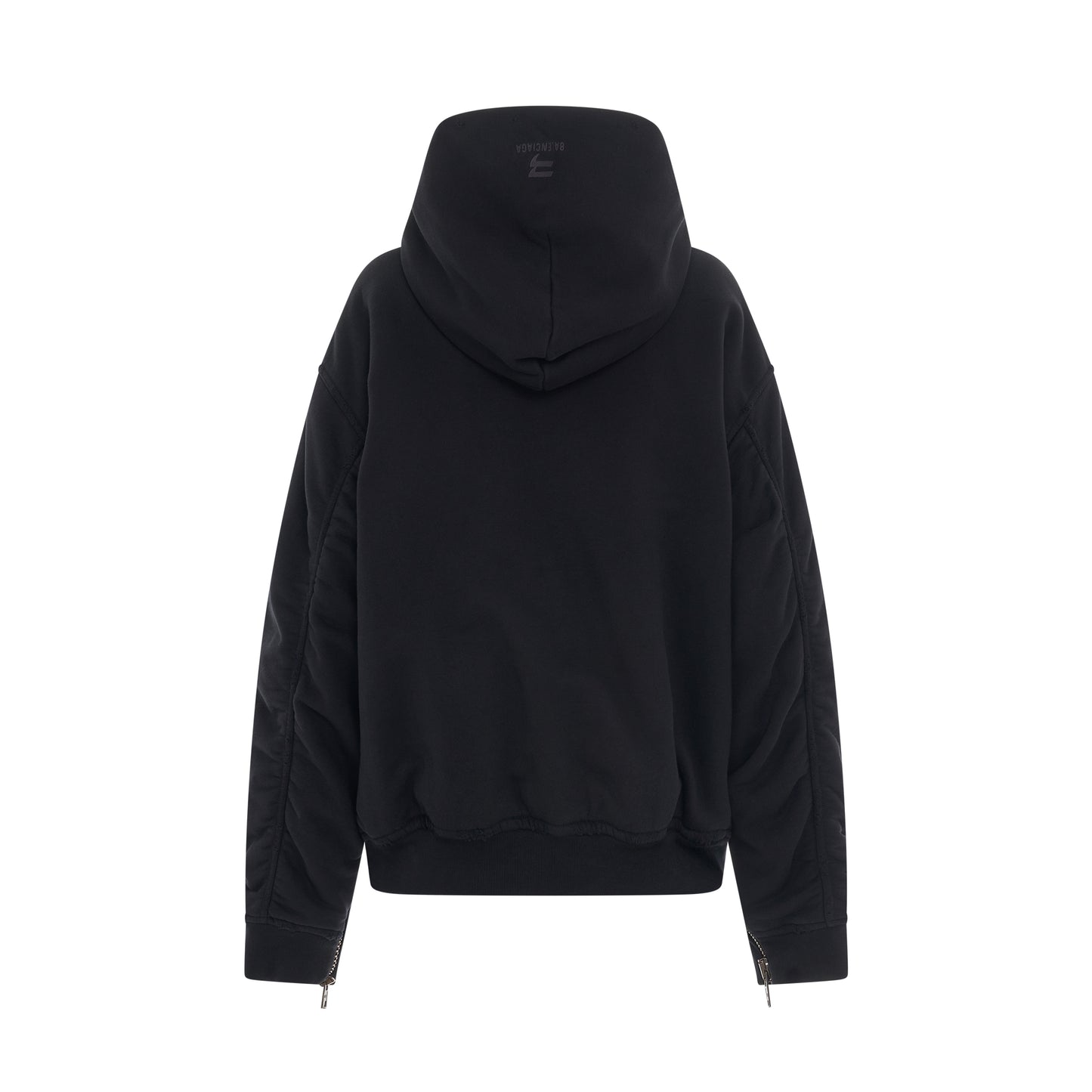 Bomber Hoodie in Black