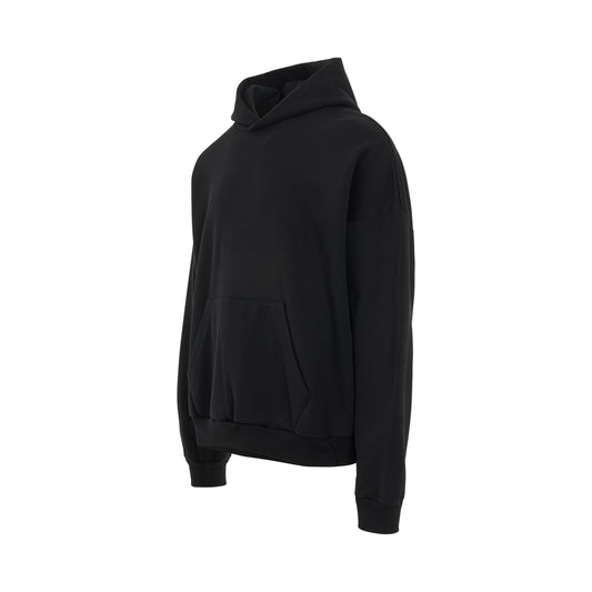 Care Label Hoodie Medium Fit in Black/White