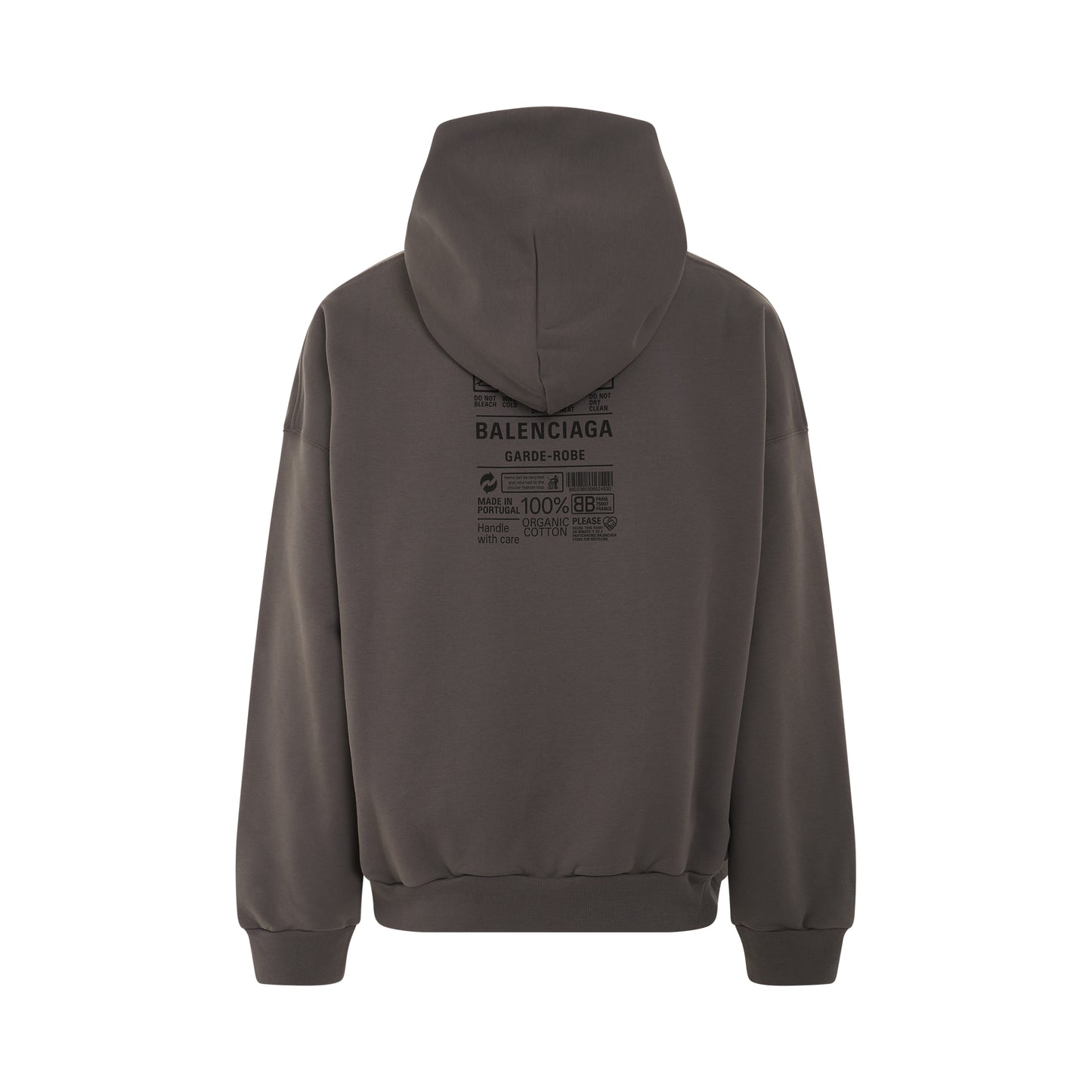 Medium Fit Hoodie in Smoked Grey/Black