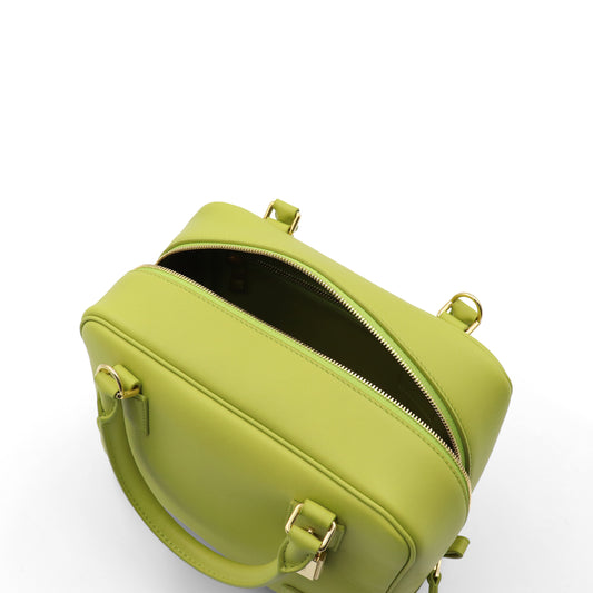 Amazona 19 Bag in Nappa Calfskin in Lime Yellow