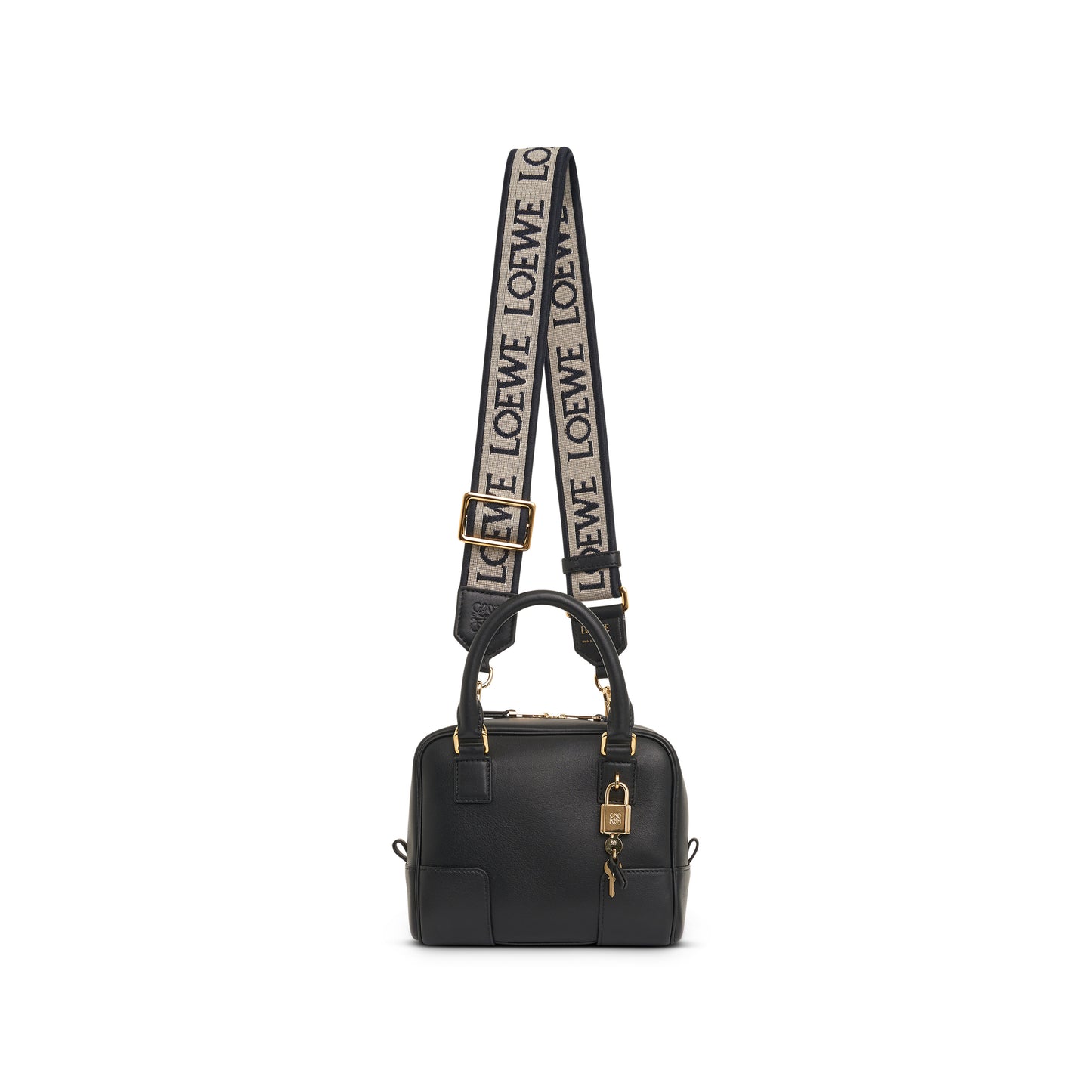 Amazona 16 Square Bag in Nappa Calfskin in Black