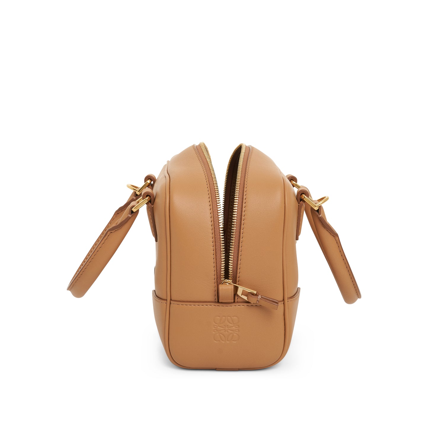 Amazona 16 Square Bag in Nappa Calfskin in Warm Desert