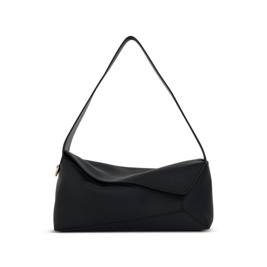 Puzzle Hobo Bag in Nappa Calfskin in Black