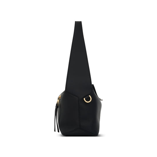 Puzzle Hobo Bag in Nappa Calfskin in Black