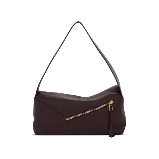 Puzzle Hobo Bag in Nappa Calfskin in Prune