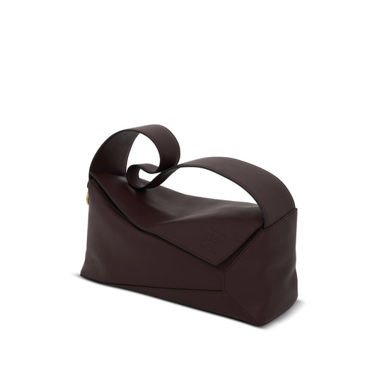 Puzzle Hobo Bag in Nappa Calfskin in Prune