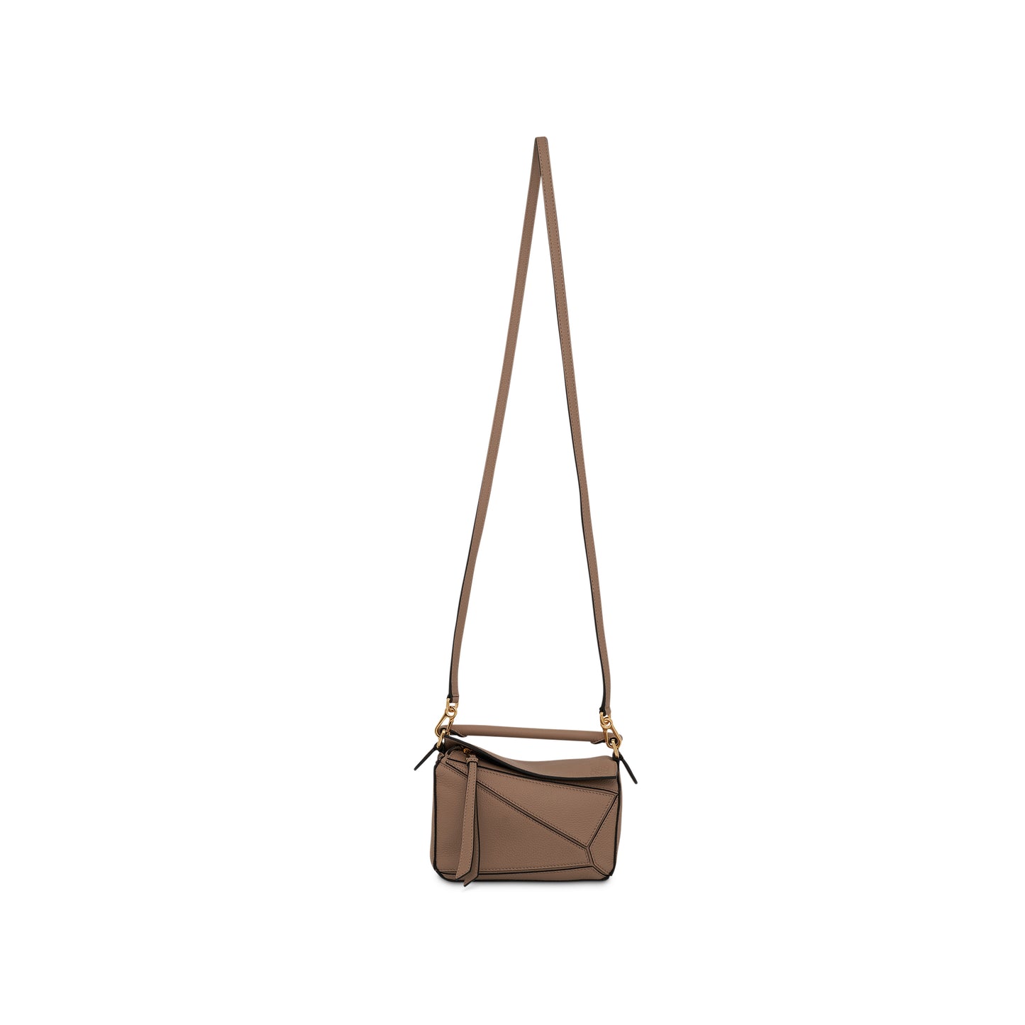 Mini Puzzle Bag in Soft Grained Calfskin in Sand