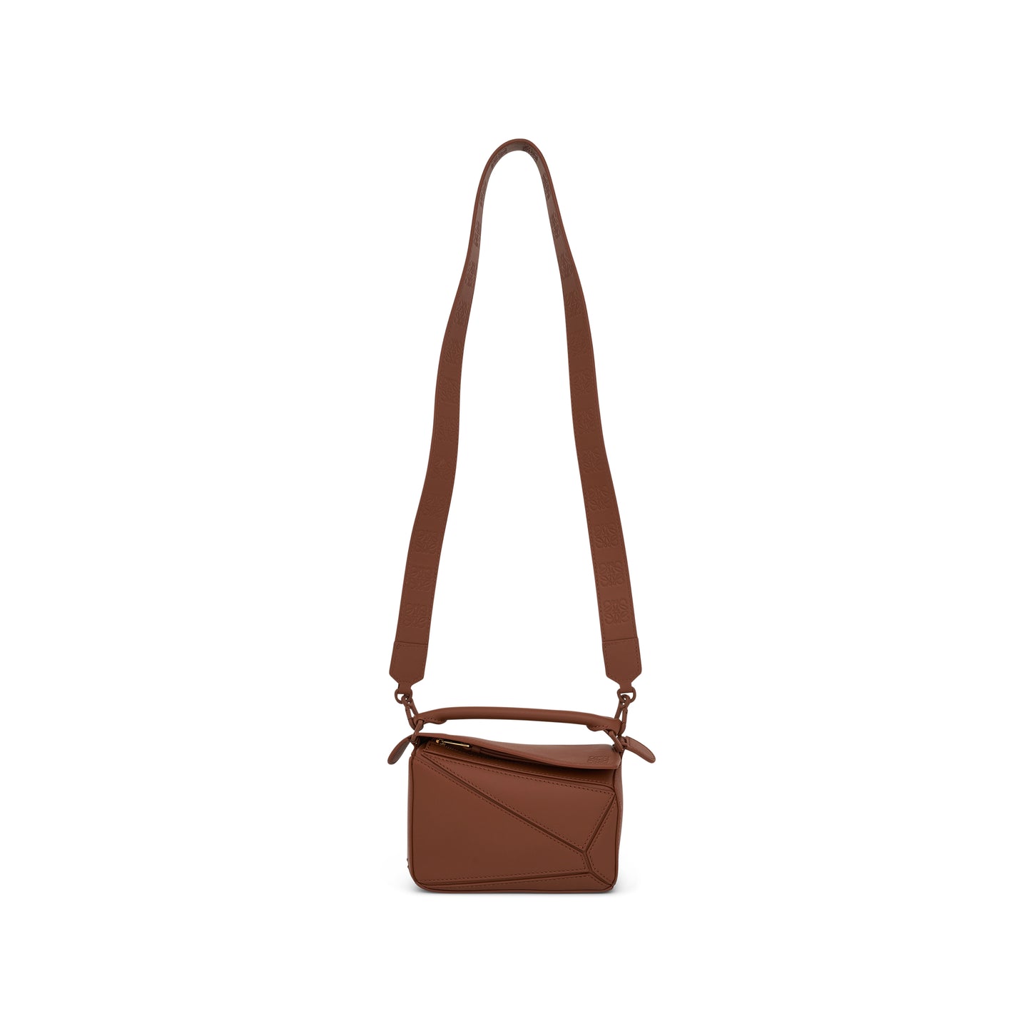 Mini Puzzle Bag in Satin Calfskin in Pecan