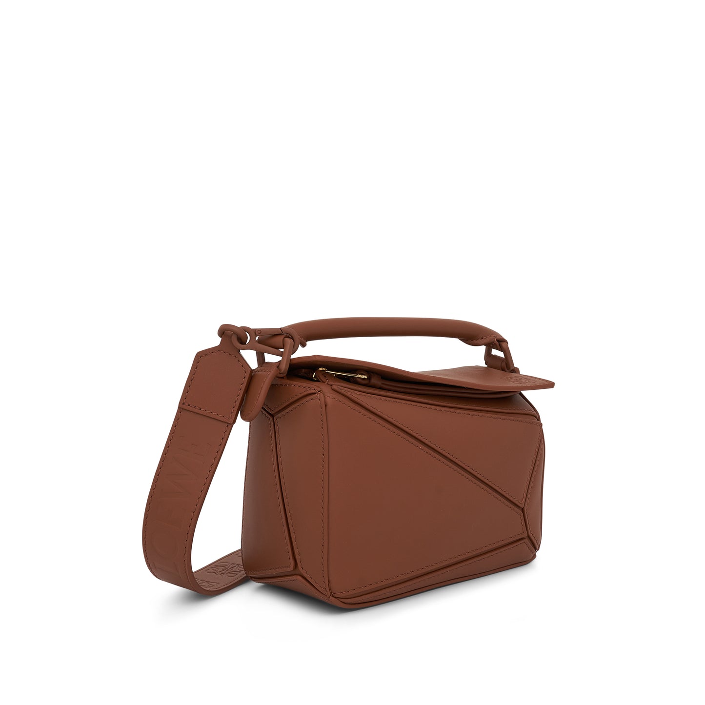 Mini Puzzle Bag in Satin Calfskin in Pecan