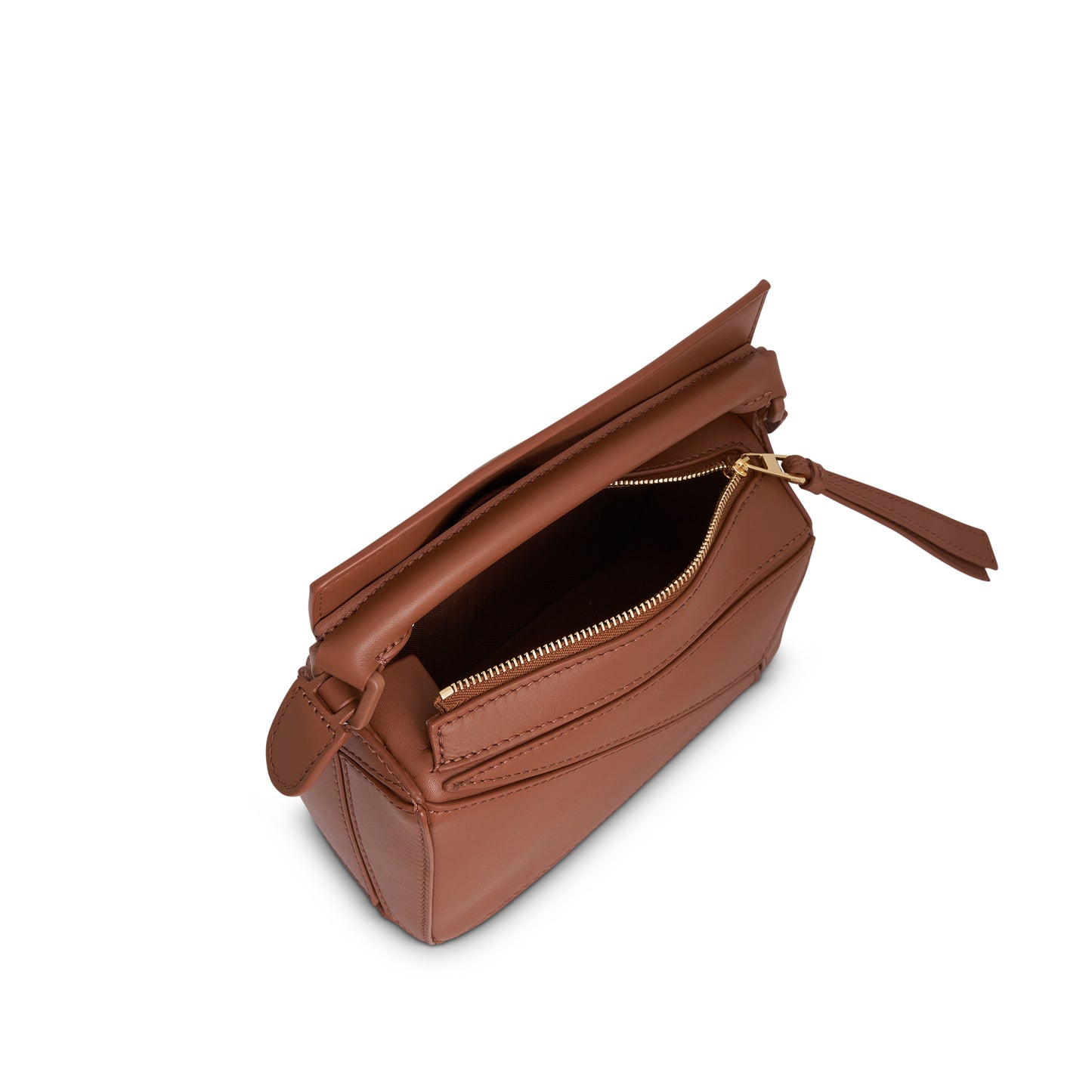 Mini Puzzle Bag in Satin Calfskin in Pecan