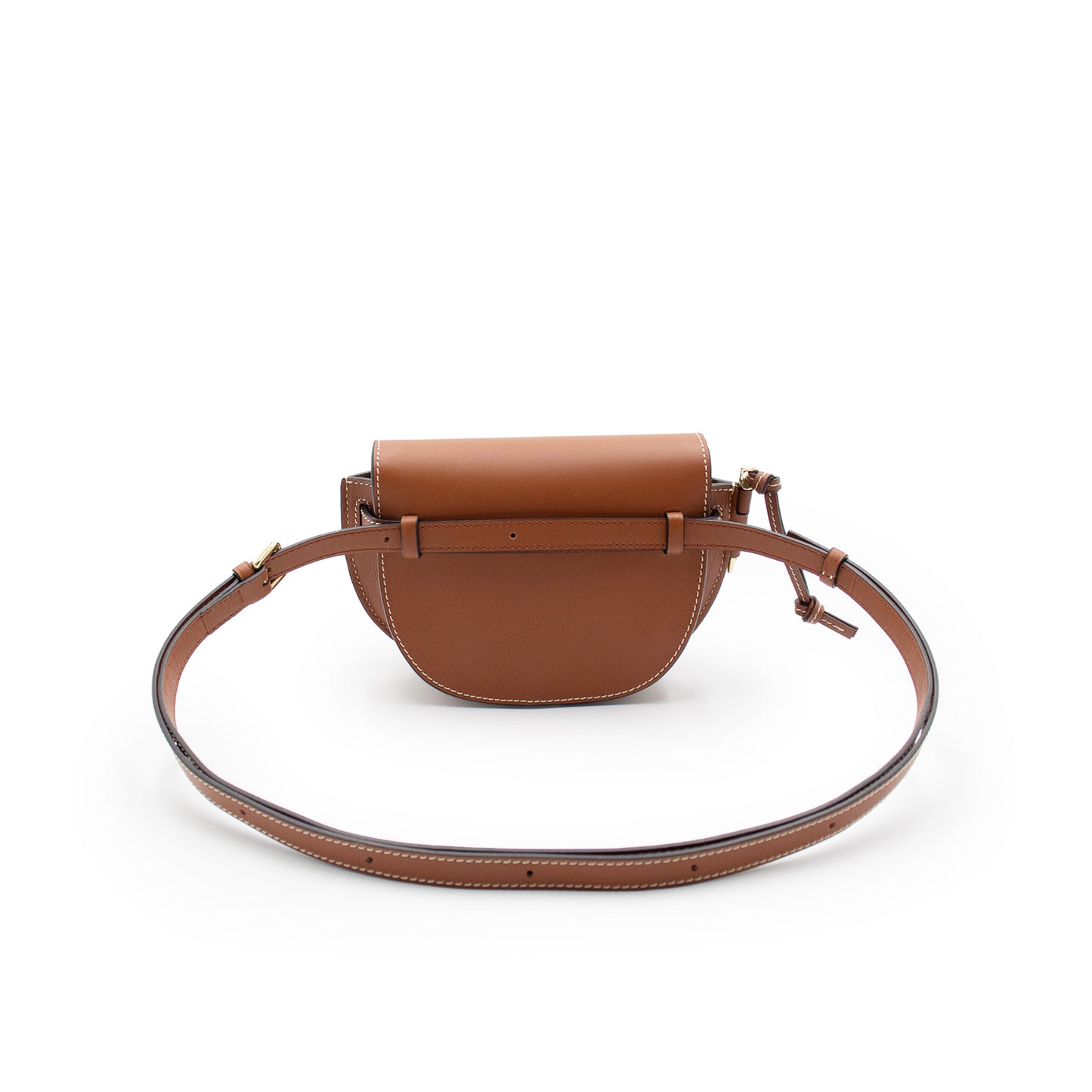 Mini Gate Dual Bag in Soft Calfskin in Rust Color