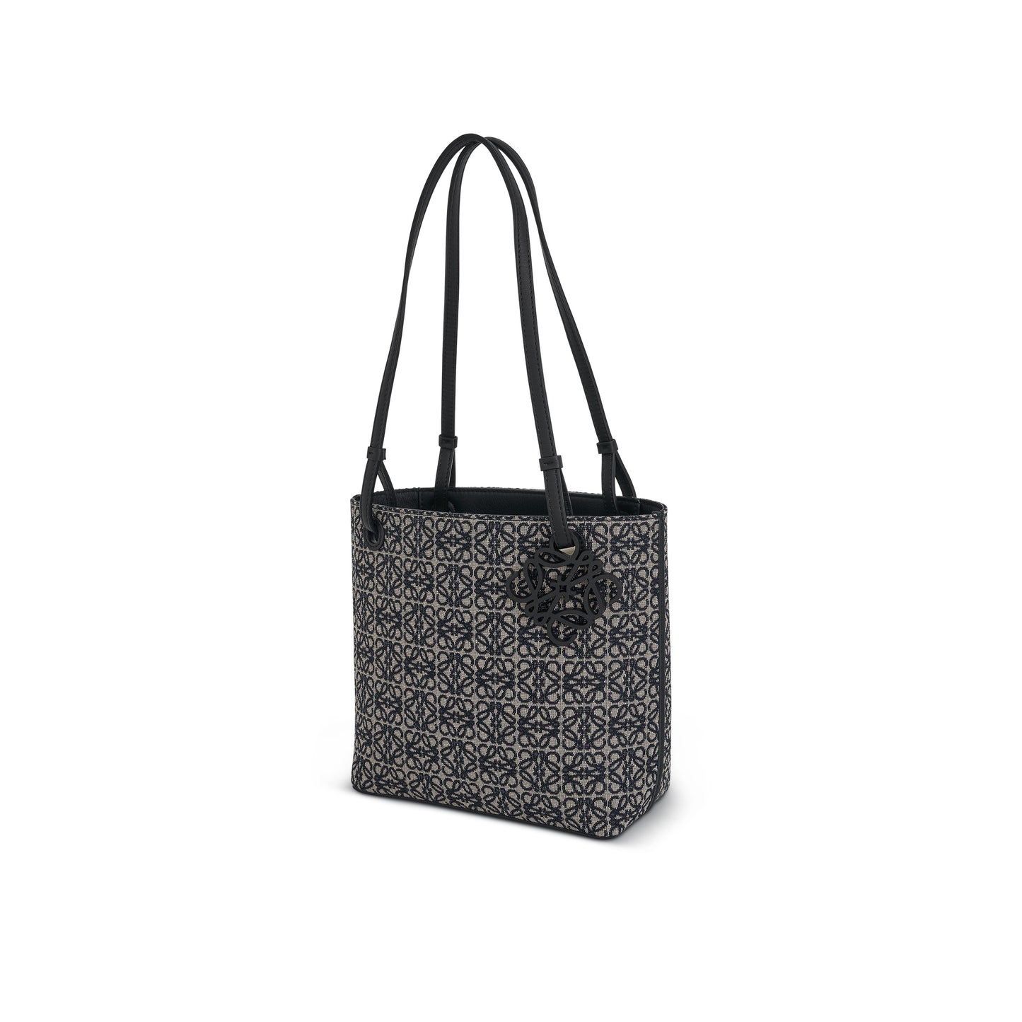 Square Tote Bag Anagram in Navy