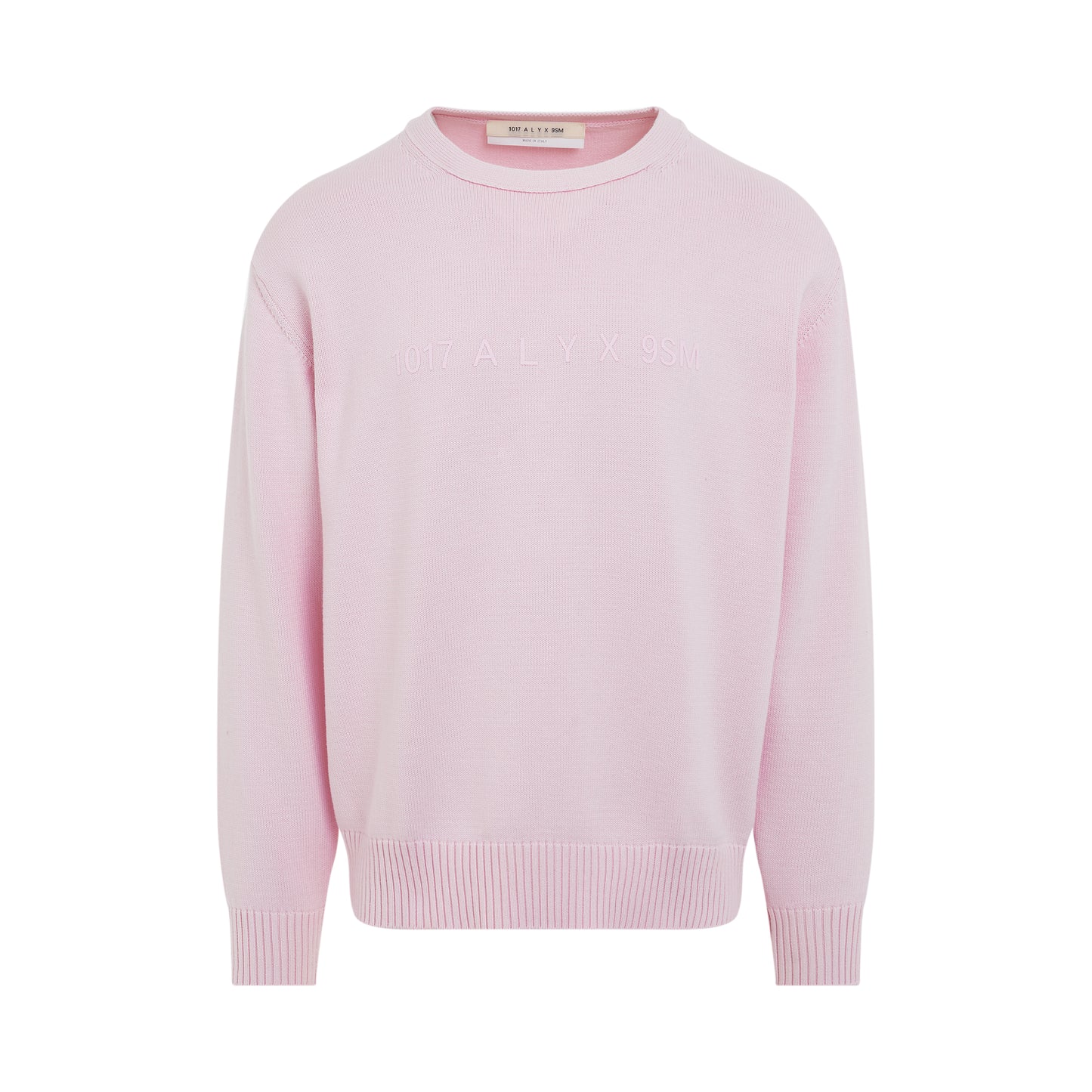 Logo Crewneck Sweater in Soft Pink