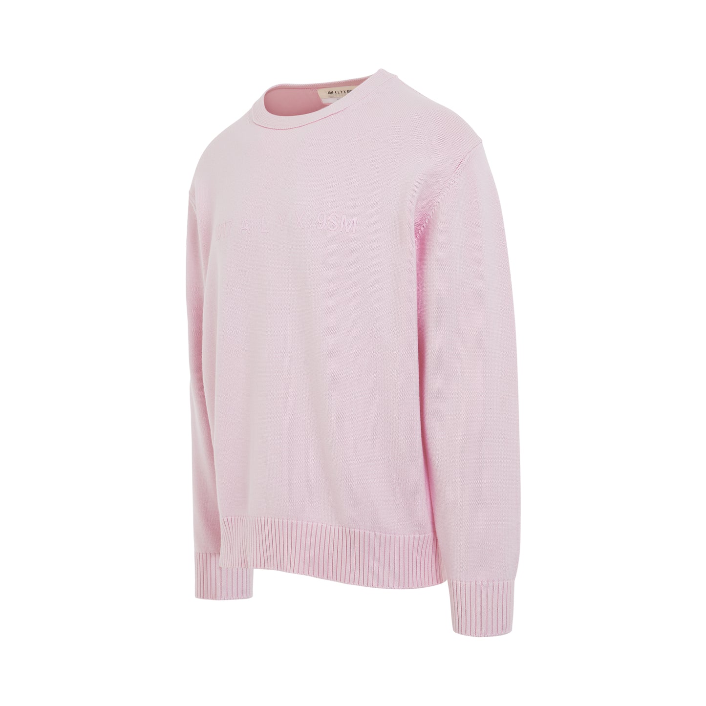 Logo Crewneck Sweater in Soft Pink