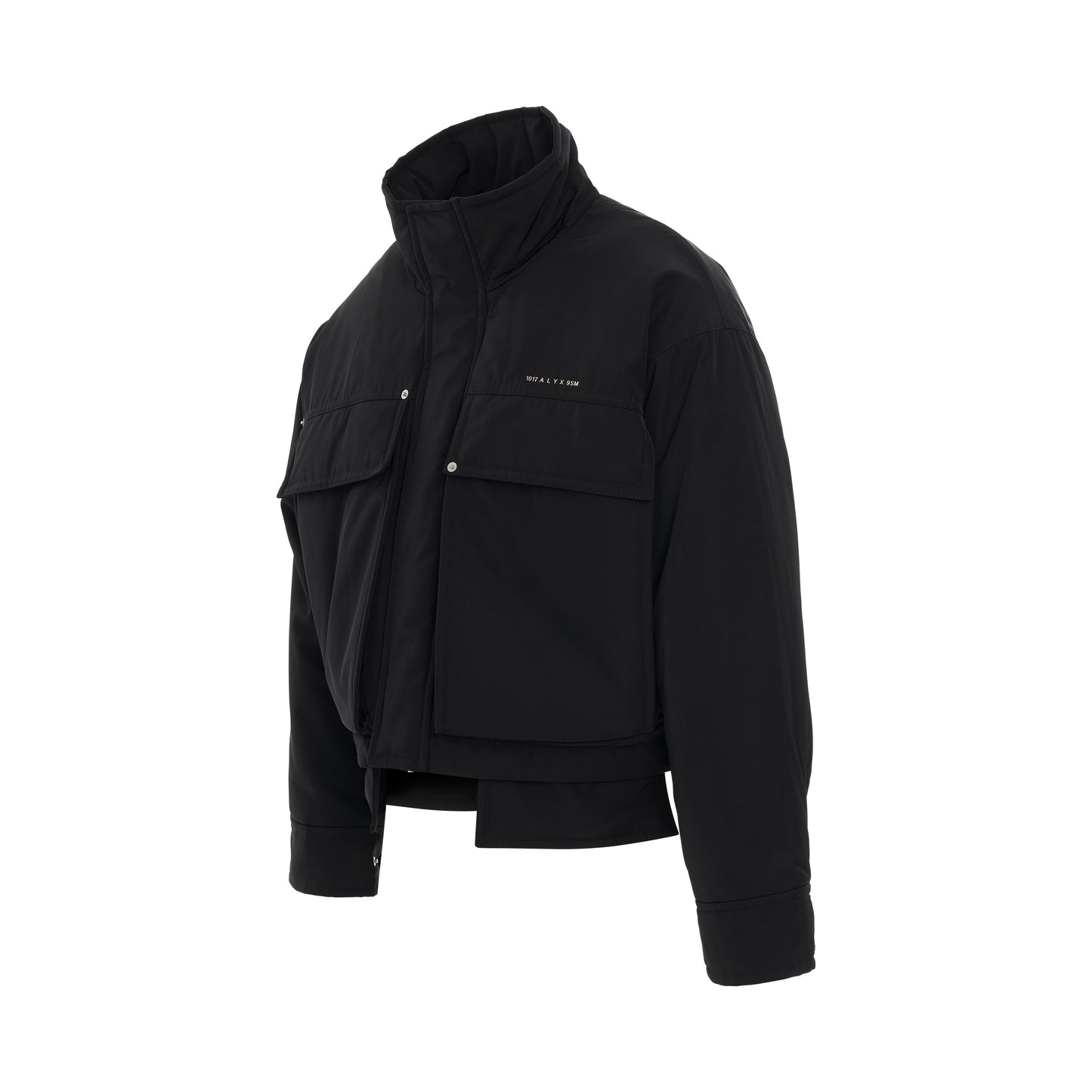 Nylon Aviator Jacket in Black
