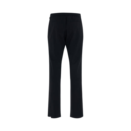 Metal Buckle Suit Pant in Black